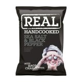 Real Crisps - havsalt og sort peber 35 g
