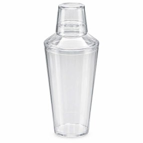 Tredelt cocktailshaker plast, transparent