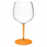 Gin & Tonic plast glas orange stilk/fod 58 cl - Tritan