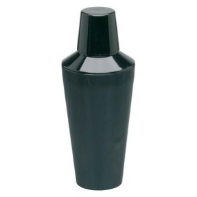 Tredelt cocktailshaker plast, sort