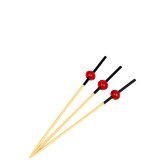 Cocktail Sticks Bamboo Red 100-pack