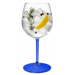 Gin & Tonic plast glas blå stilk/fod 58 cl - Tritan