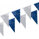 Flag Bunting blå og hvide 10 m