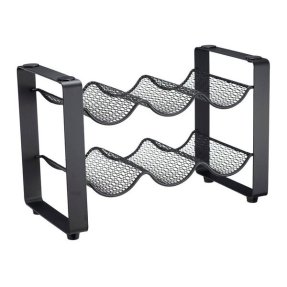 WineNest vinreol til 6 flasker, sort