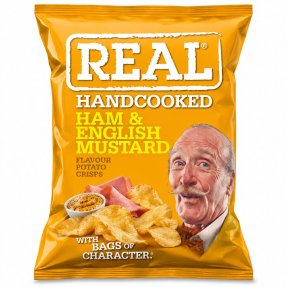 Real Chips - skinka och engelsk senap 35 g