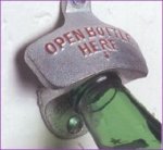 Open bottle here bottle opener
