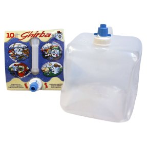 Vandflaske med hane foldbar 10 liter