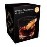 Whiskyglas Modern med cigarholder