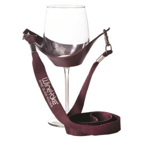 Wine Yoke glasholder burgundy vinrød