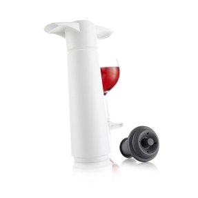 Vacu Vin Wine Saver Original vakuumpumpe hvid med 1 vinprop
