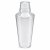Tredelt cocktailshaker plast, transparent