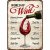 Bar skilt World of Wine 20x30 cm