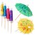 Parasol blandede farver 144 styk