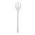 Finger food gaffel plast 10 cm glasklar 50-pakning