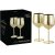 Guldglas vinglas - Cocktailglas i guld 50 cl 2-pakning