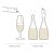 Champagneprop med skænketud – Sort