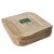 Tallerkener af palmeblade Pure kantede 26 cm x 26 cm 25-pakning