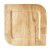 Tallerkener af palmeblade Pure kantede 26 cm x 26 cm 25-pakning