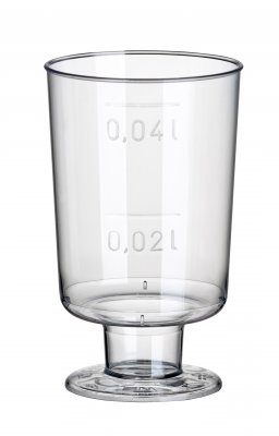 Shotglas plastik 4 cl, 20-pack