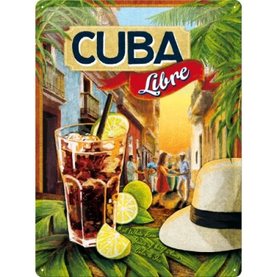 Bar skilt Cuba Libre 30x40 cm