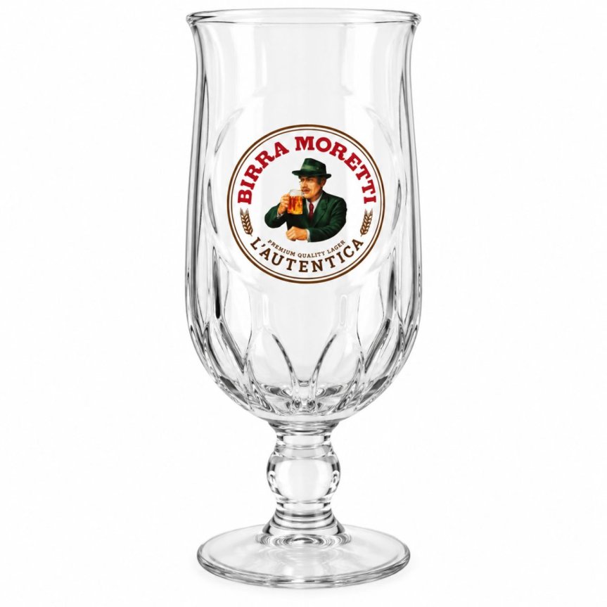 Zoom billede af Birra Moretti ølglas 40 cl