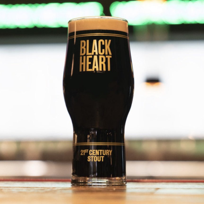 BrewDog Black Heart ølglas 1 pint