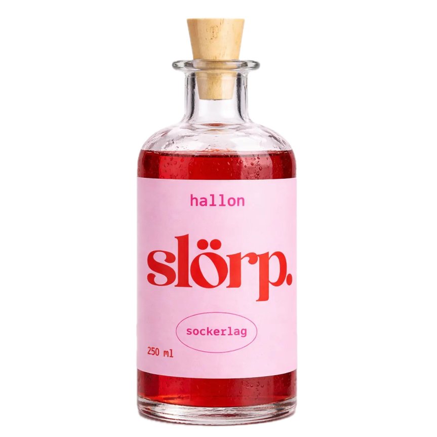 Slörp Sukkersirup Hindbær 25 cl