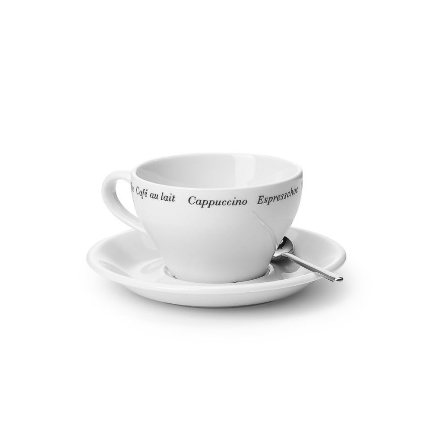 Barista Cappuccinokop med underkop 2-pak