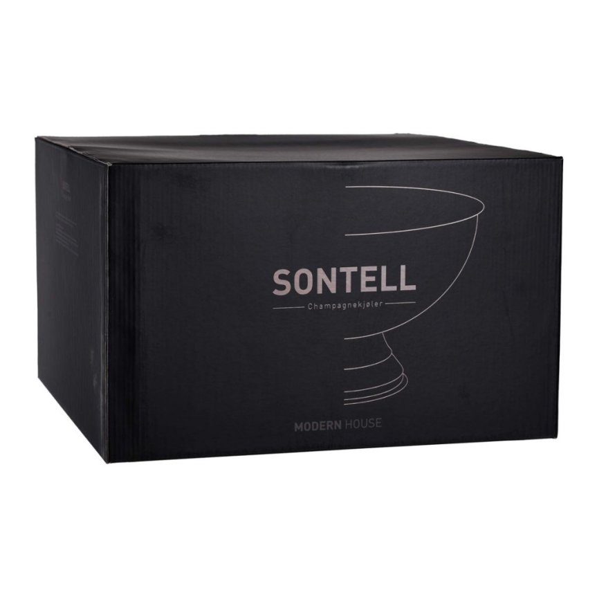 Champagnekøler gun metal sort 10 L