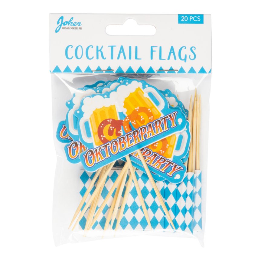 Oktoberfest Cocktailflaggor 20-pack