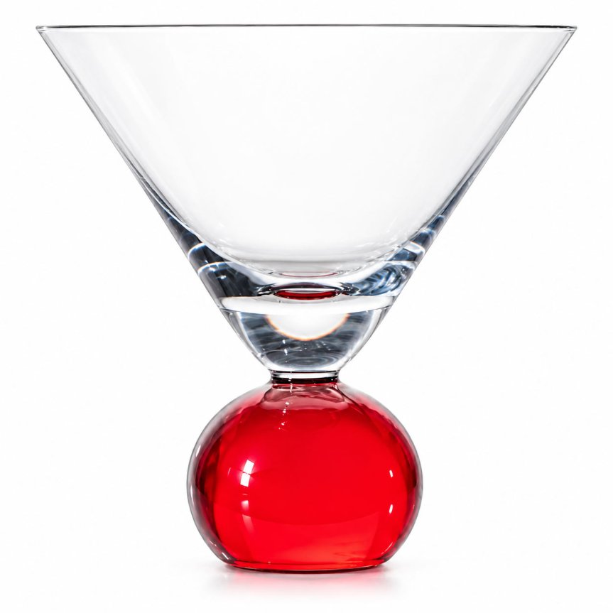 Zoom billede af Cocktailglas Spice rød 20 cl