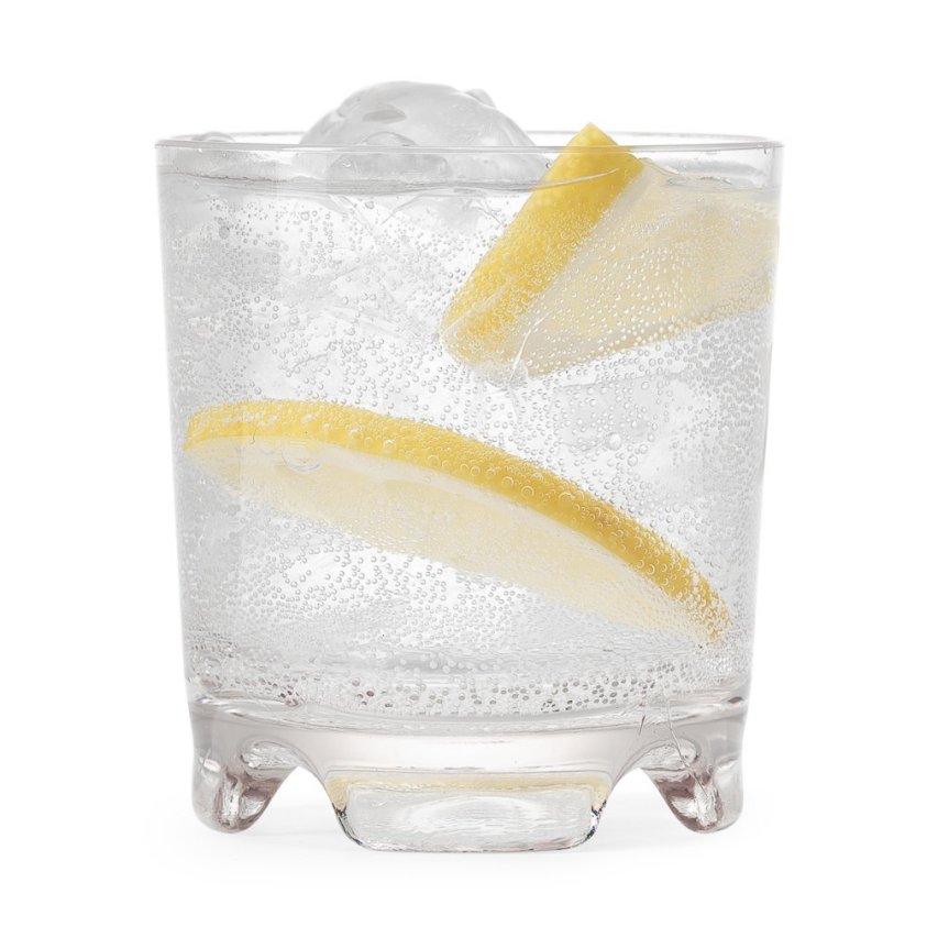 Crystal stabelbart plastik drikkeglas 25 cl