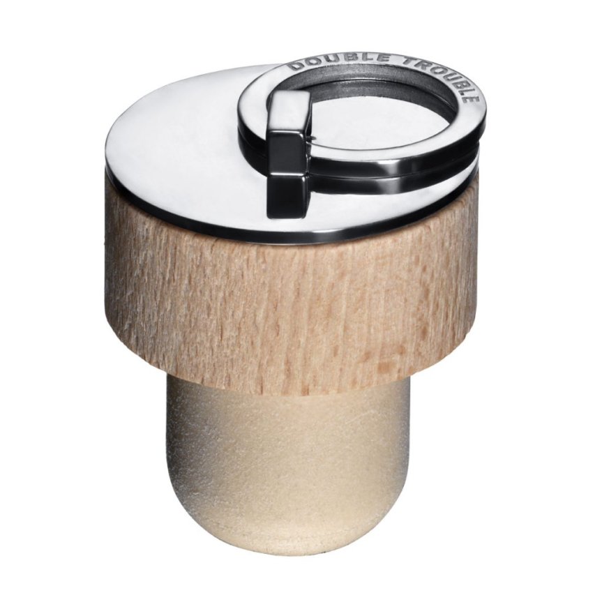 Flaskeprop til "Double Trouble" Gin flaske - design af Efva Attling