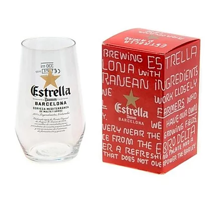 Estrella Damm ølglas 33 cl