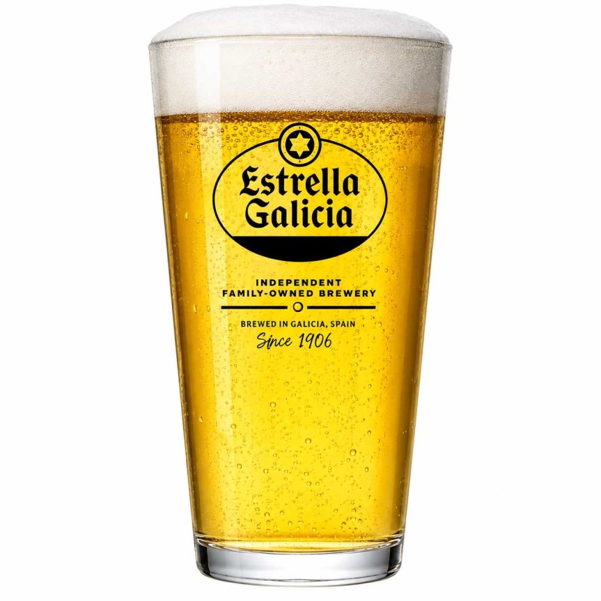Zoom billede af Estrella Galicia Ølglas 50 cl