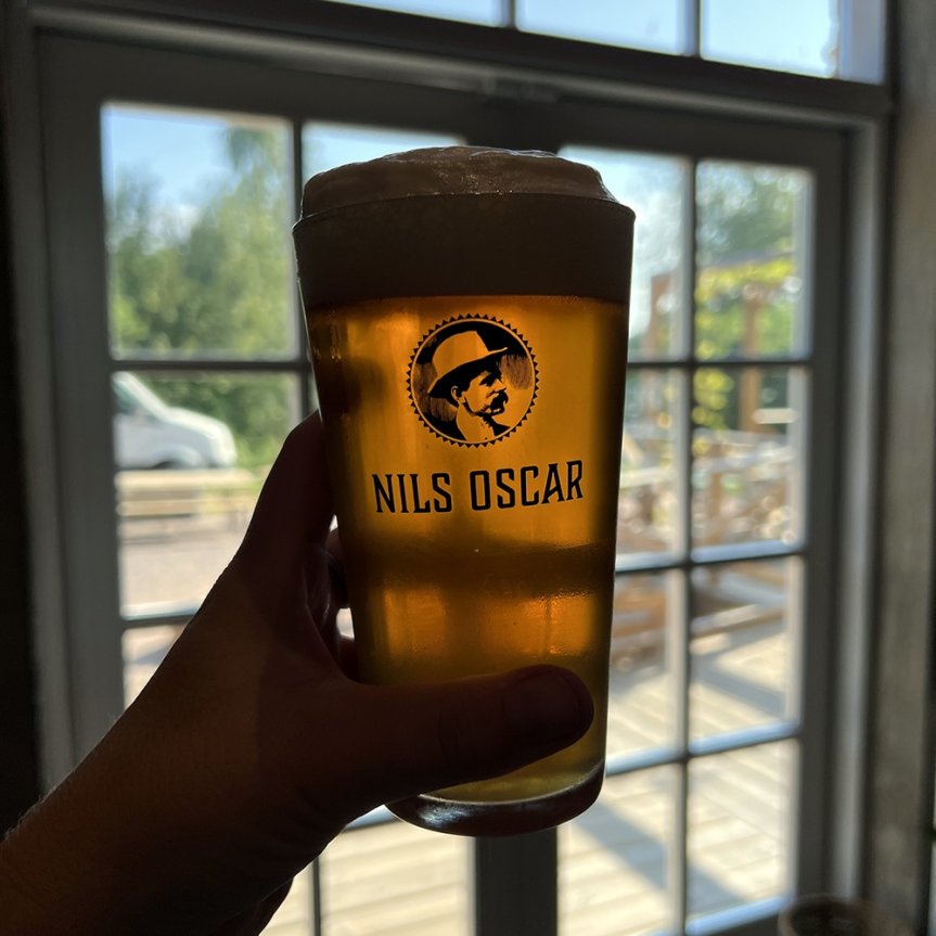 Nils Oscar ølglas 47 cl