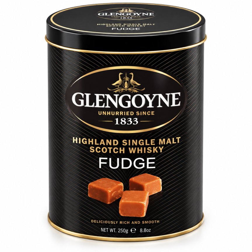 Zoom billede af Glengoyne whisky fudge