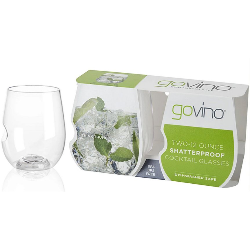 Govino hvidvinsglas i plast 4-pak