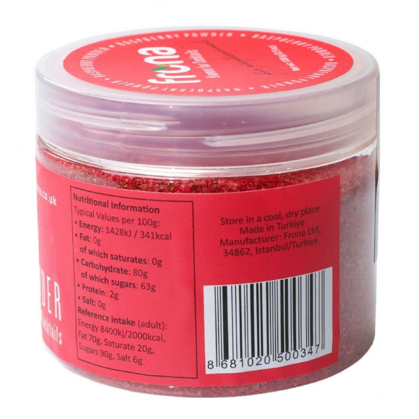 Cocktailrimmer hindbær 100 gram