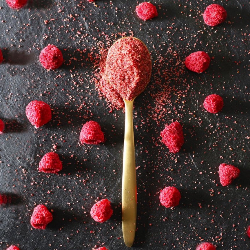 Cocktailrimmer hindbær 100 gram