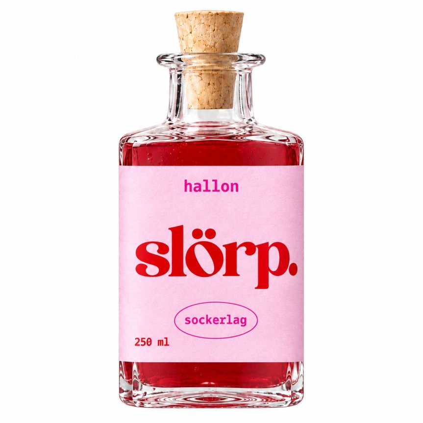 Zoom billede af Slörp Sukkersirup Hindbær 25 cl