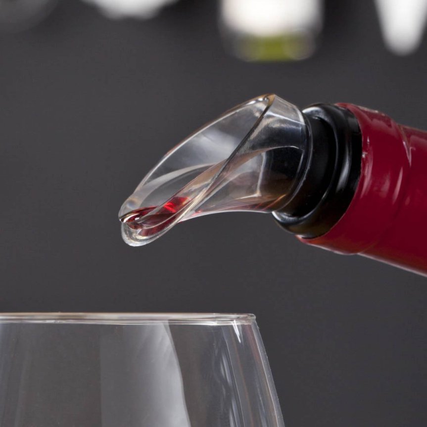 Zoom billede af Wine Server skænketud sort 2-pak