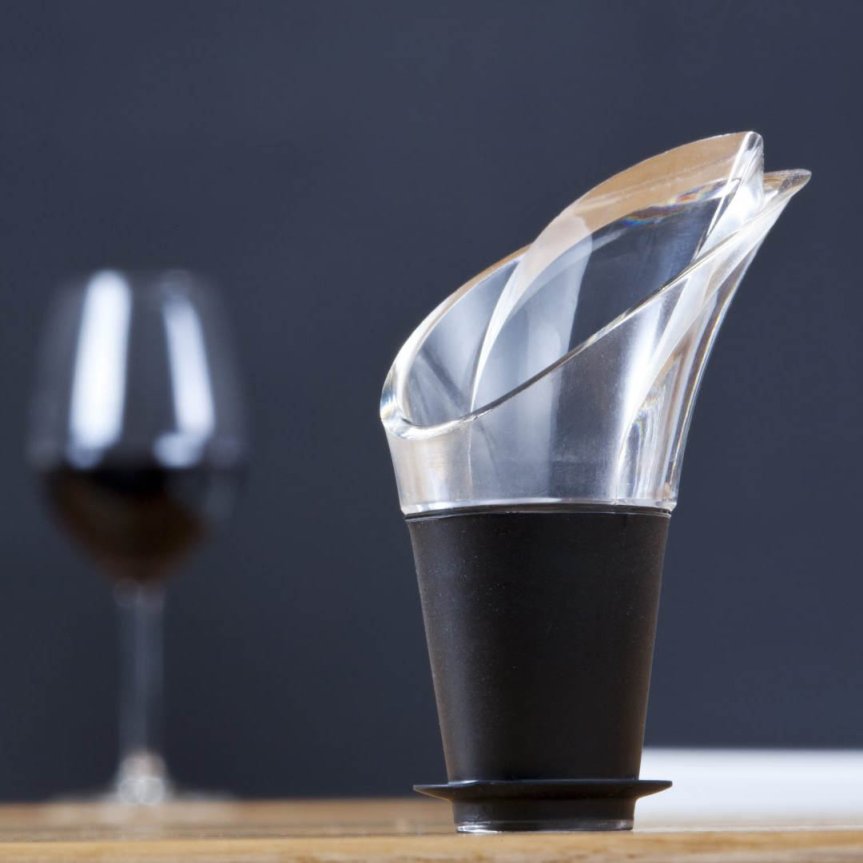 Zoom billede af Wine Server skænketud sort 2-pak