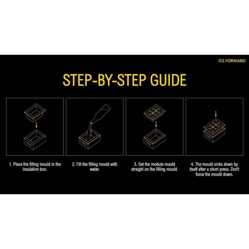 Ice Forward is danner store klare isterninger 6 stykker 5x5x5 cm