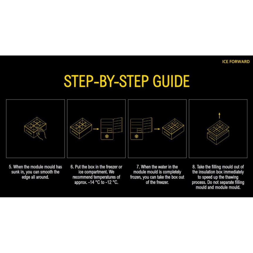 Ice Forward is danner store klare isterninger 6 stykker 5x5x5 cm