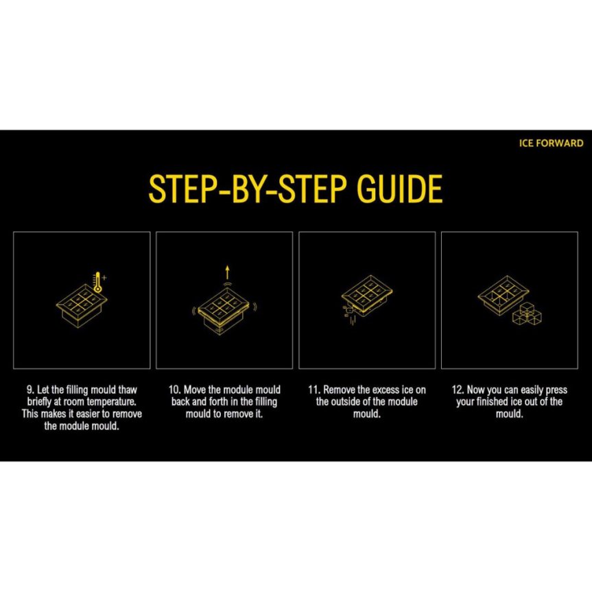 Ice Forward is danner store klare isterninger 6 stykker 5x5x5 cm