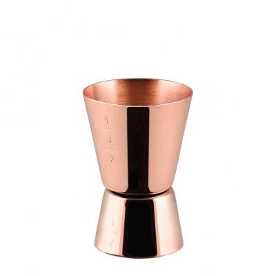 Måling Cup vendbar 2-4 cl copperplated