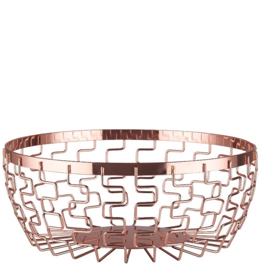 Fruktskål koppar låg