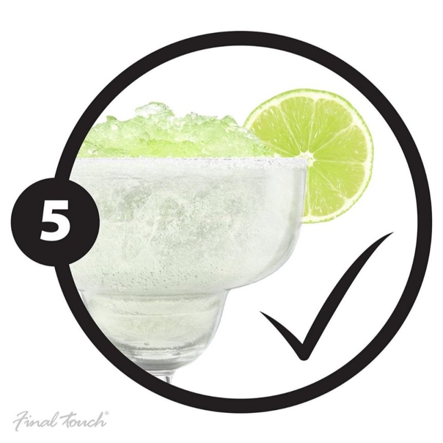 Final Touch margaritaglas med isskorpe