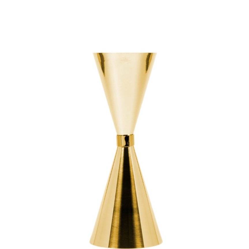 Zoom billede af Jigger Mr Slim 45/60/90 ml guldpläterad gold plated